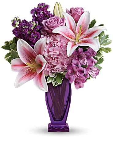 Teleflora''s Blushing Violet Bouquet