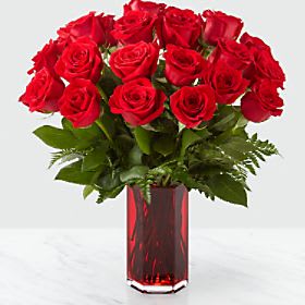 True Romantic Red Rose Bouquet Flower Bouquet