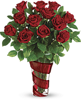 Teleflora's Dancing In Roses Bouquet