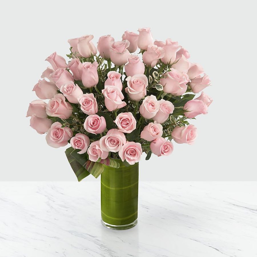 Delighted Luxury Rose Bouquet - 24-inch Premium Long-Stemmed Roses