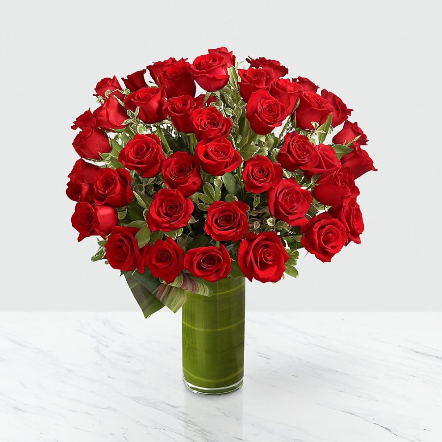 Fate Luxury Rose Bouquet - 48 Stems of 24-inch Premium Long-Stemmed Roses