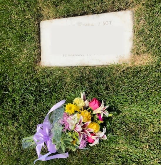 Fresh Wrapped Bouquet for Grave Placement