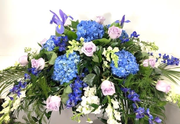 Rhapsody in Blue Casket Spray
