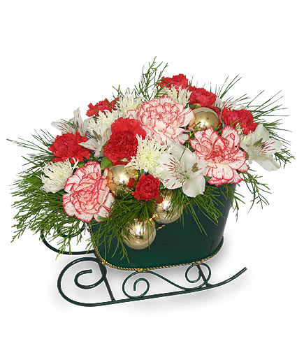 HOLIDAY SLEIGH Flower Bouquet