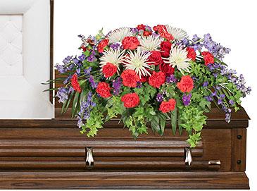 Honorable Dedication
Casket Spray Flower Bouquet