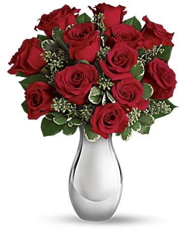 True Romance Bouquet with Red Roses