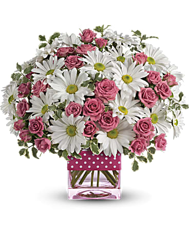 Teleflora's Polka Dots and Posies Flower Bouquet