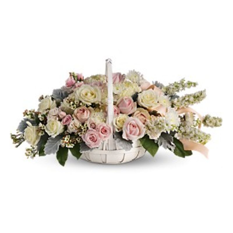 Dawn of Remembrance Basket Flower Bouquet