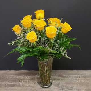 Dozen Yellow Roses