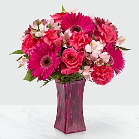 Raspberry Rush Bouquet- Vase Included