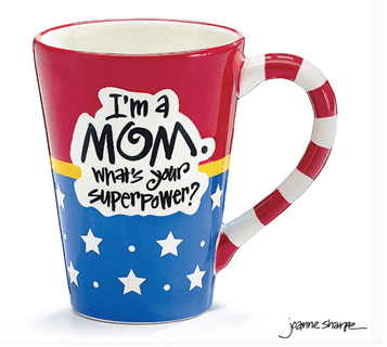 MOM SUPERPOWER CERAMIC MUG Flower Bouquet
