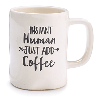 INSTANT HUMAN/ADD COFFEE CERAMIC MUG Flower Bouquet