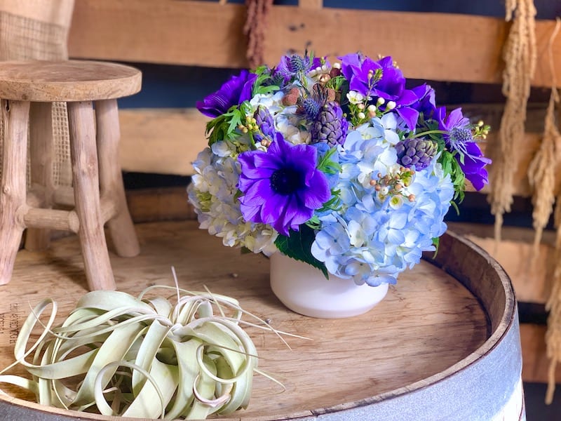Clear Blue Morning Flower Bouquet