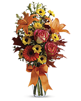 Burst of Autumn Flower Bouquet