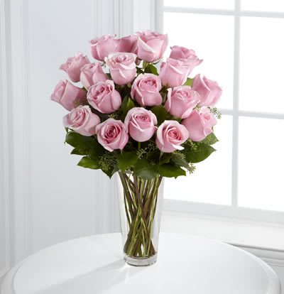 2 Dozen Roses in a Vase