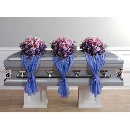 Blue Satin Flower Bouquet