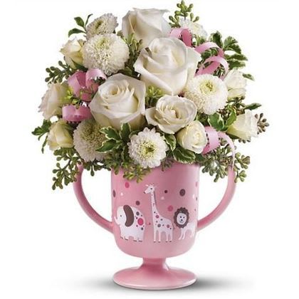 Migi Baby Girl Circus Pink Flower Bouquet