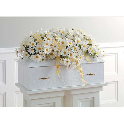 Garden Of Daisies Casket Spray