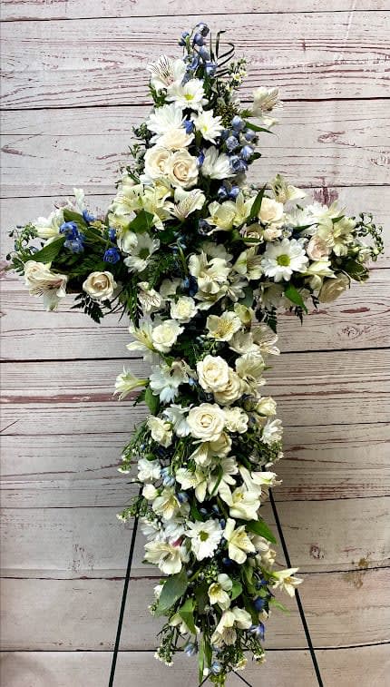 Wildflower Cross Easel Spray