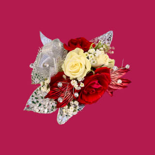 Red Romance Wristlet Flower Bouquet