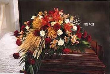 FR17-21 Casket Piece Flower Bouquet