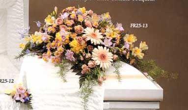 FR25-13 Casket Piece Flower Bouquet