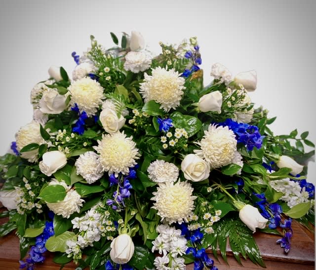 Peaceful Remembrance Casket Spray