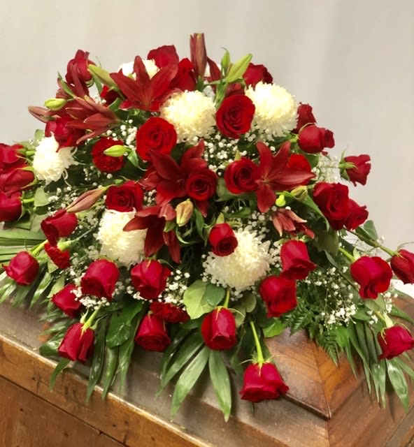 Strength and Wisdom Casket Spray