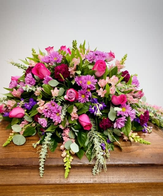 Lavender Casket Spray