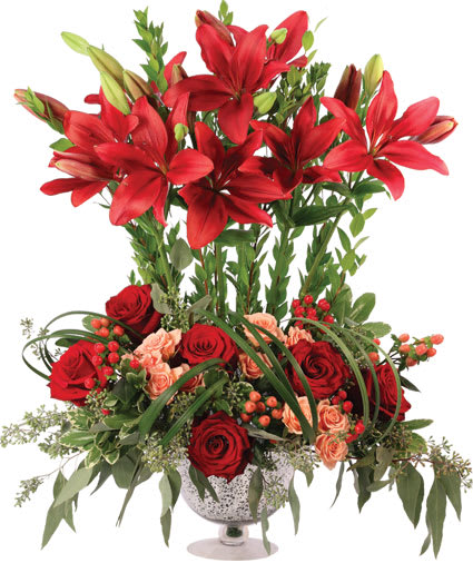 BESPOKE BURGUNDY LILIES