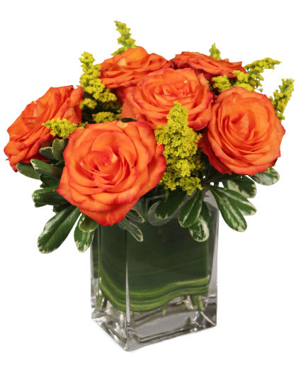 ORANGE AND GOLD Flower Bouquet