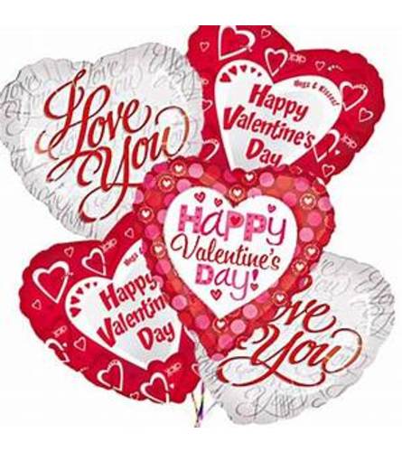 Valetines Day Balloon Bouquet Flower Bouquet