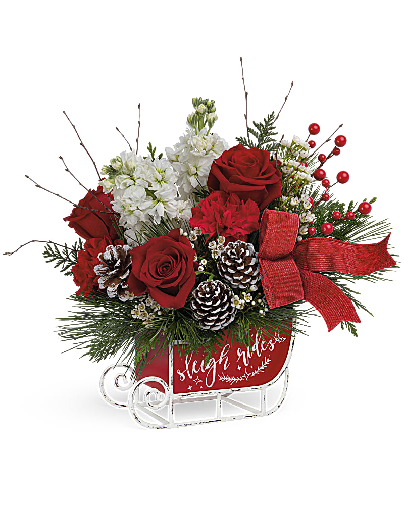 Teleflora's Christmas Day Sleigh Bouquet
