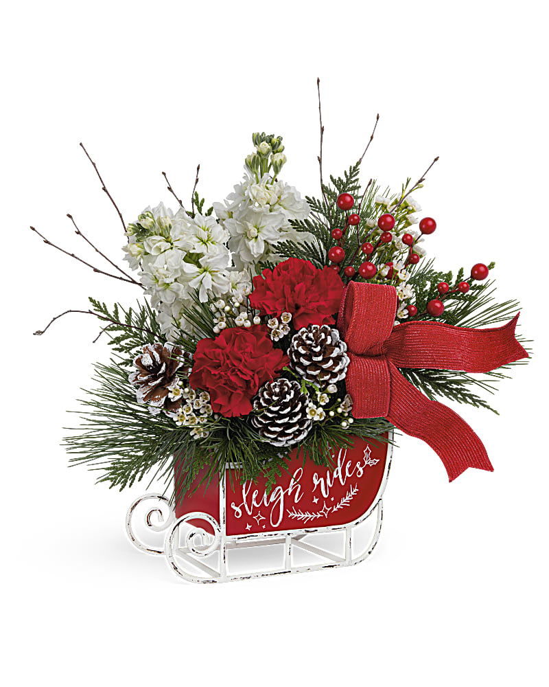 Teleflora's Christmas Day Sleigh Bouquet