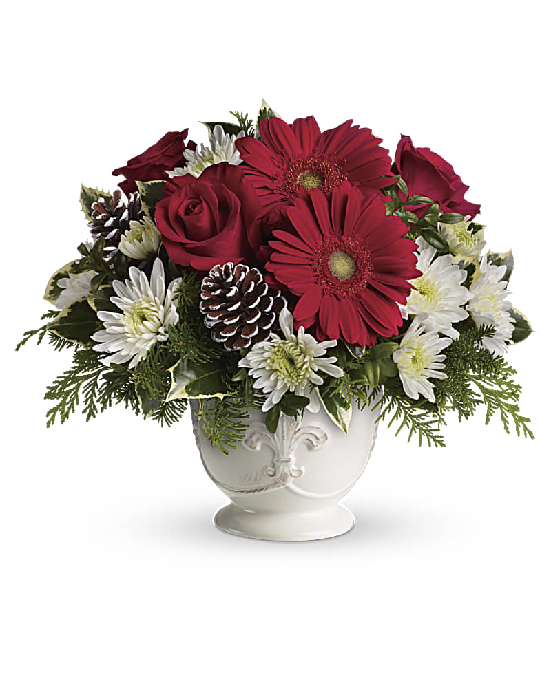 Teleflora's Simply Merry Centerpiece