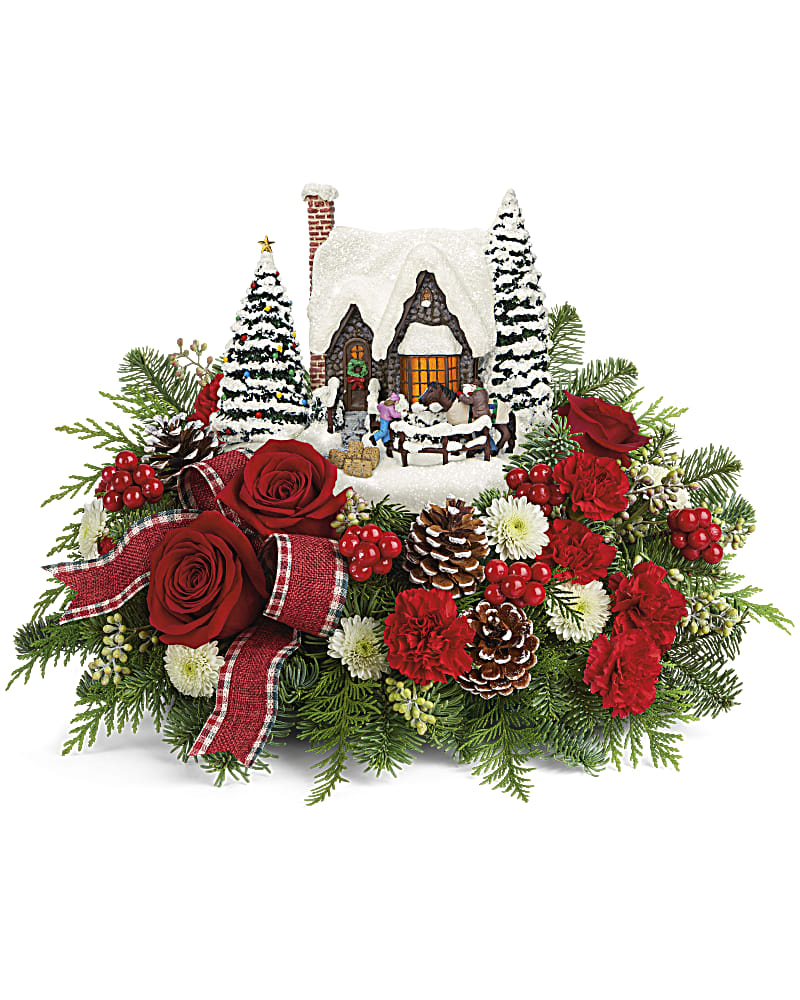 Thomas Kinkade's Warm Winter Wishes Bouquet
