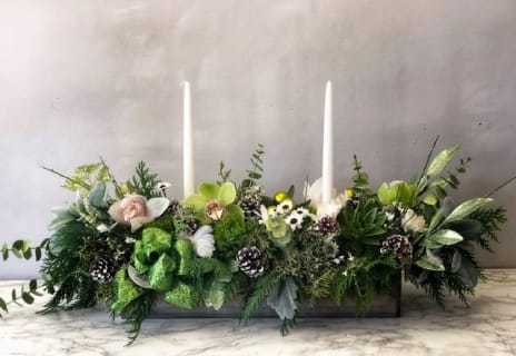 Green Christmas Scene