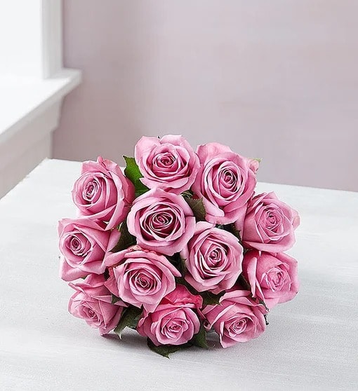 Passion for Purple Roses Flower Bouquet