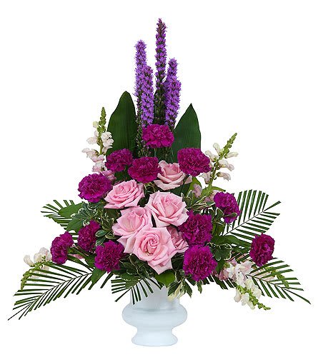 Deep Purples Floor Basket