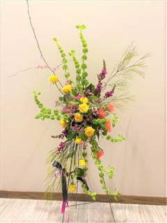 Colorful Sympathy Spray Flower Bouquet