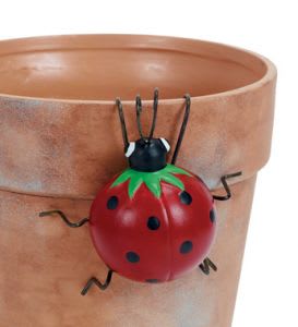 Ladybug Pot Hanger Flower Bouquet