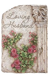 Loving Husband Plaque/Stepping Stone Flower Bouquet
