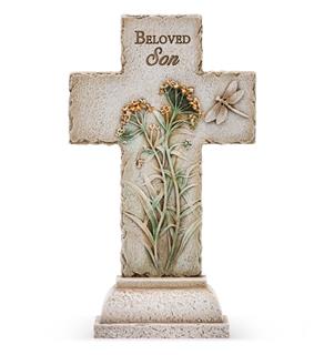 Beloved Son Cross Flower Bouquet