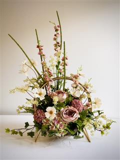 Vintage Silk Flower Bouquet