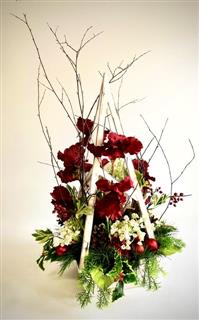 Large Christmas Trellis Silk Bouquet