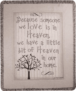 Heaven In Our Home Tapestry Throw Flower Bouquet