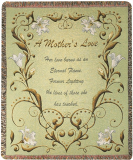 A Mother's Love Tapestry Throw