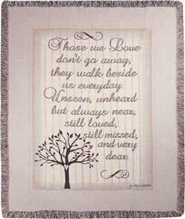 Those We Love Tapestry Throw Flower Bouquet