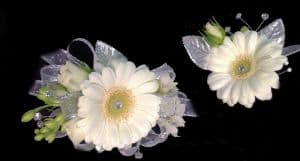 Petal Harmony Wristlet and Boutonniere Set Flower Bouquet