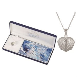 Heart with Wings Locket Flower Bouquet